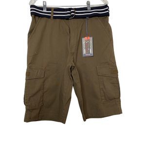 NWT Beverly Hills Polo Club Relaxed Straight Fit Cargo Shorts Size 34